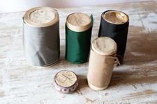 Lot of 5 rolls of antique silk and other haberdashery ribbons 3