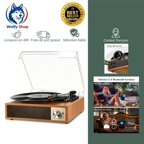 Platine vinyle bluetooth 4 - vinyle,