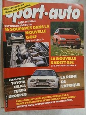 SPORT AUTO N°272 9/1984 GOLF