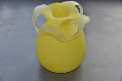 Vase jaune marmoréen delatte - jaune, (delatte