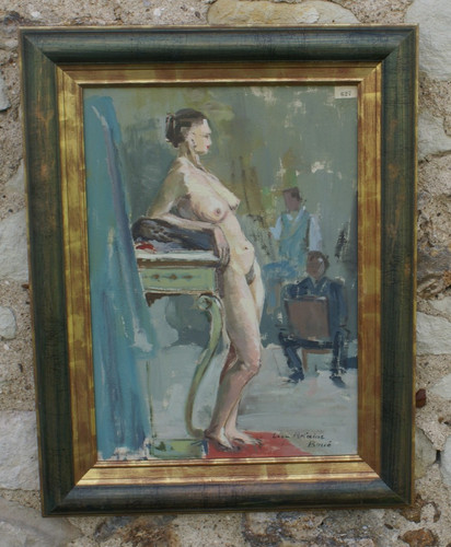 Dans atelier huile sur - dans,