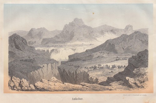 éthiopie ankober lithographie - Éthiopie,