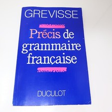 Précis de Grammaire Française Maurice Grevisse Duculot 1987 PB French Éducation