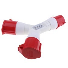 380v-415v 32a 4 broches prise industrielle connecteur étanche 3p + e rouge