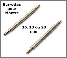 2 Barrettes ressort pompe piston tige pour bracelet de montre 16/18/20 mm