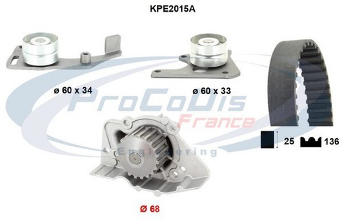 Kit distribution pompe a - de, distribution+pompe