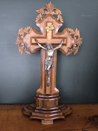Ancien crucifix table en - ancien,