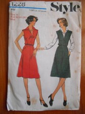 1975 Patron / printed pattern "style" 1228. Miss.. Dress