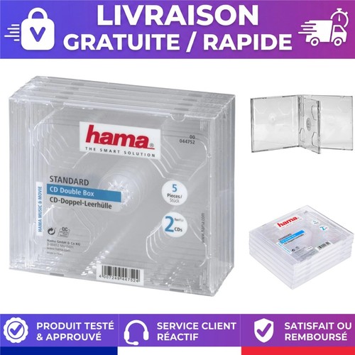 Hama boîtiers dvd double - hama, cd/dvd