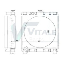 RADIATEUR EAU POUR KUBOTA