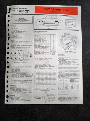 Fiche technique automobile - technique,