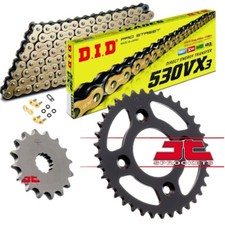 Suzuki GSF600 Bandit 1998-1999 DID Gold X-Ring Heavy Duty Chain & JT Sprockets