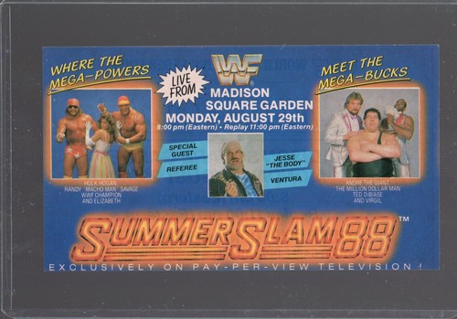 Summer slam 1988 wwf flyer - slam,