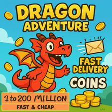 ?ONLINE? DRAGON ADVENTURES COINS 01 to 200 MILLION COINS ✅IMMEDIATE DELIVERY?