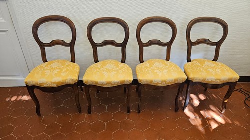 Lot quatre superbes chaises - de,