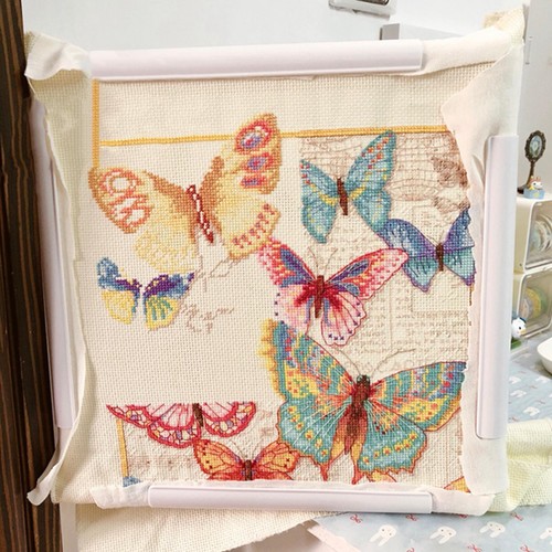 Cadre clip broderie - de,