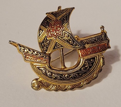 Bijou vintage broche de - vintage, or