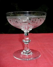 BACCARAT CHANEL COUPE A CHAMPAGNE CRYSTAL SHERBET GLASS CRISTAL GRAVE 3458 19EME