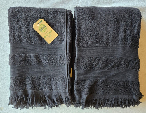 Draps bain noirs 70x140 - de,