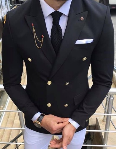 Veste deux boutons noir - deux,