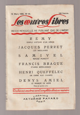 OEUVRES ORIGINALES 1950 Rémy  Samivel  Henri Queffélec J. Perret  Non Coupé NEUF