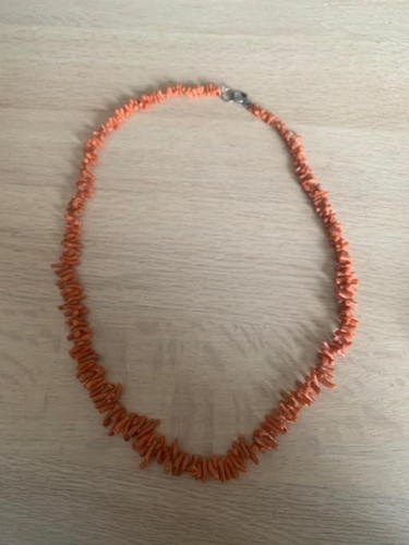 Collier vintage corail - collier,
