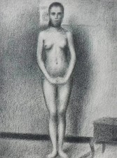 Georges SEURAT : Modèle nu en