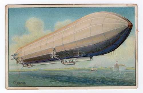 Zeppelin carte postale vol - zeppelin/,