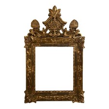 Miroir cadre bois doré style Louis XV Art Déco
