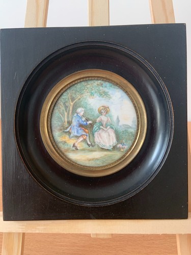 Peinture miniature ancienne - miniature,
