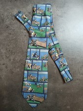 Cravate Tintin et Milou - Années 1990 - 100% soie - Made in Italy