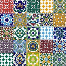 Carreaux Céramique Marocain 10x10 Patchwork Mural Multicolore Pour Cuisine-Pazzo