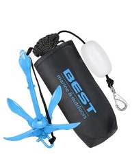 Best Marine Outdoors Kayak Anchor 3.5 Pound Anchor System Kit for Kayaks Canoes