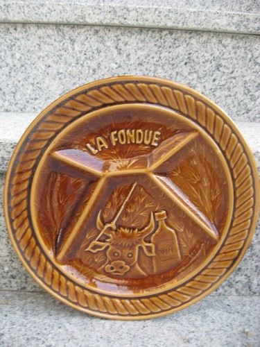 Assiettes fondue faïence - à,