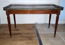 Louis XVI style coffee table marble top, brass bronze....