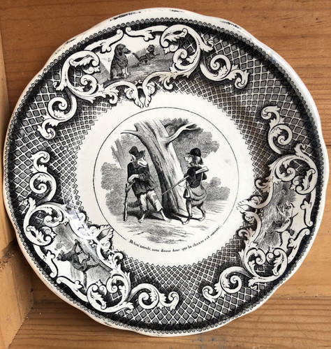 Assiette parlante creil - assiette,