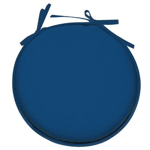 Coussin chaise rond bleu - coussin,