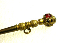 clé de Chatelaine pour montre gousset XIXème décor pierres