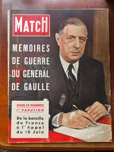 Paris match 289 du - n°289,