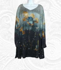 Ulla Popken Selection (24/26) Plus Size Floral Tunic Top