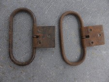 2 poignées anneaux fer