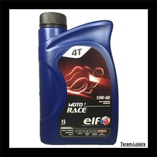 4 Litres Huile Moto ELF MOTO 4 RACE 10W-60 MA2 API SL - Haute Performance FRANCE