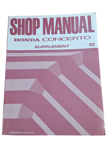 Manuel atelier honda - manuel,