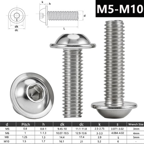 M12 vis à tête - m12,