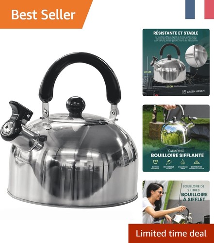 Bouilloire inox camping - inox,