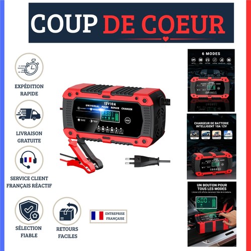 Chargeur batterie 12v 10a - chargeur,