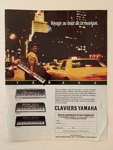 Publicite 1992 claviers - -,