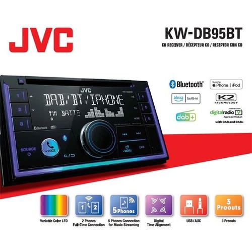 Autoradio din jvc db95bt - jvc,