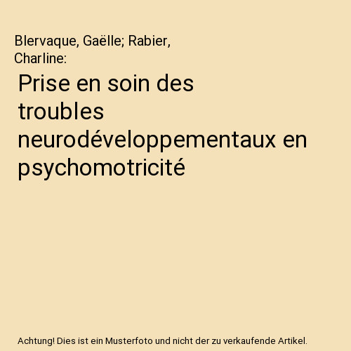 Prise soin des troubles - des,