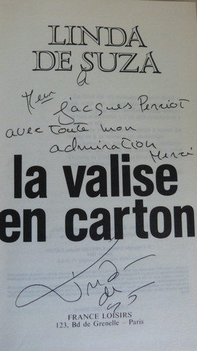 Autographe chanteuse - de,